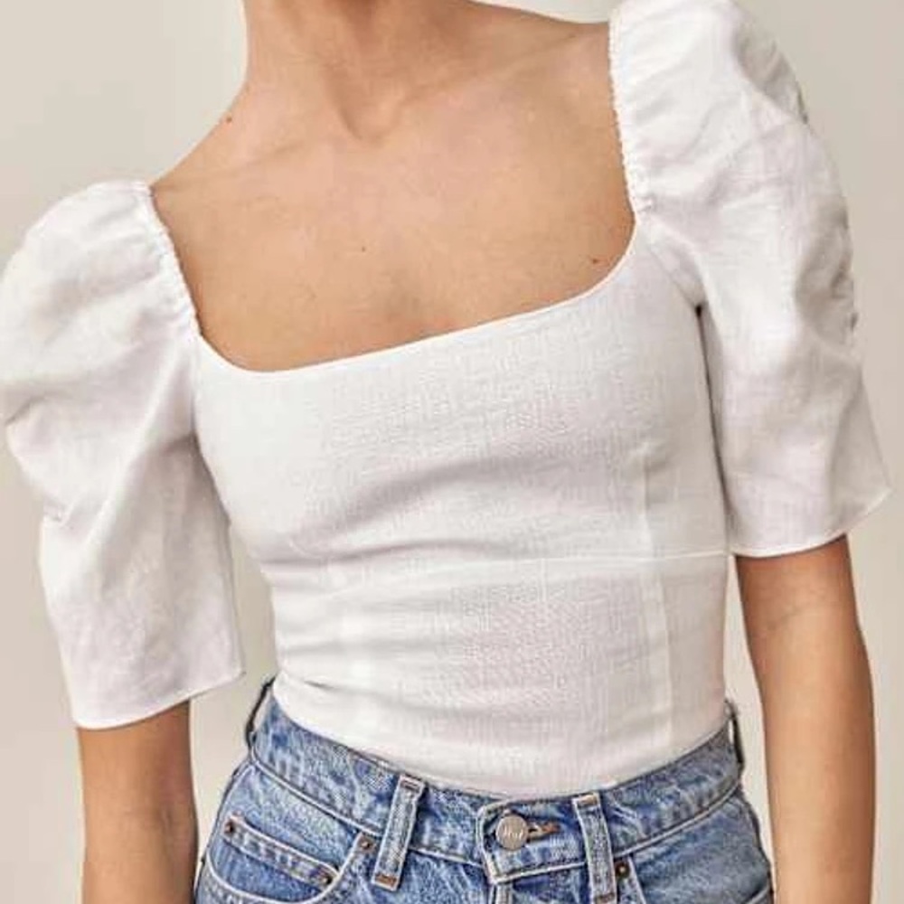 Reformation January Linen Top